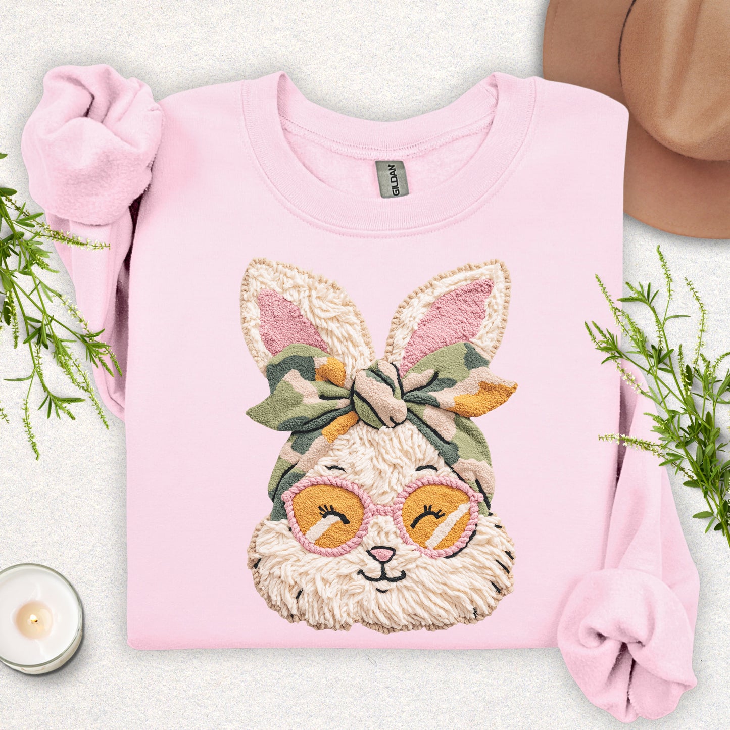 Faux Yarn Miss Bunny in Shades Sweatshirt