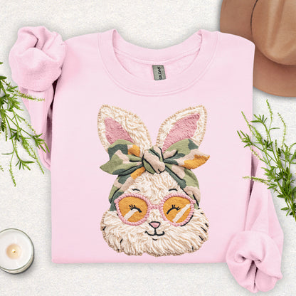 Faux Yarn Miss Bunny in Shades Sweatshirt
