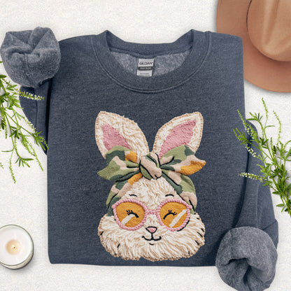 Faux Yarn Miss Bunny in Shades Sweatshirt