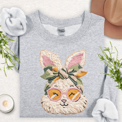 Faux Yarn Miss Bunny in Shades Sweatshirt