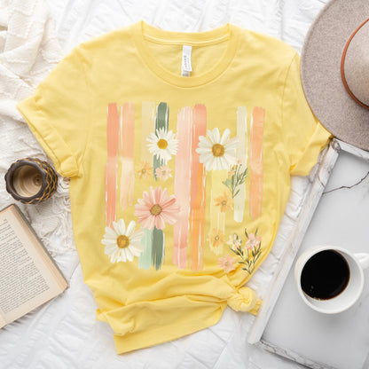 Pastel Bloom Brushstroke Tee