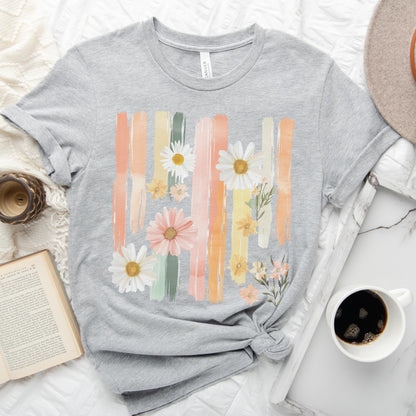 Pastel Bloom Brushstroke Tee