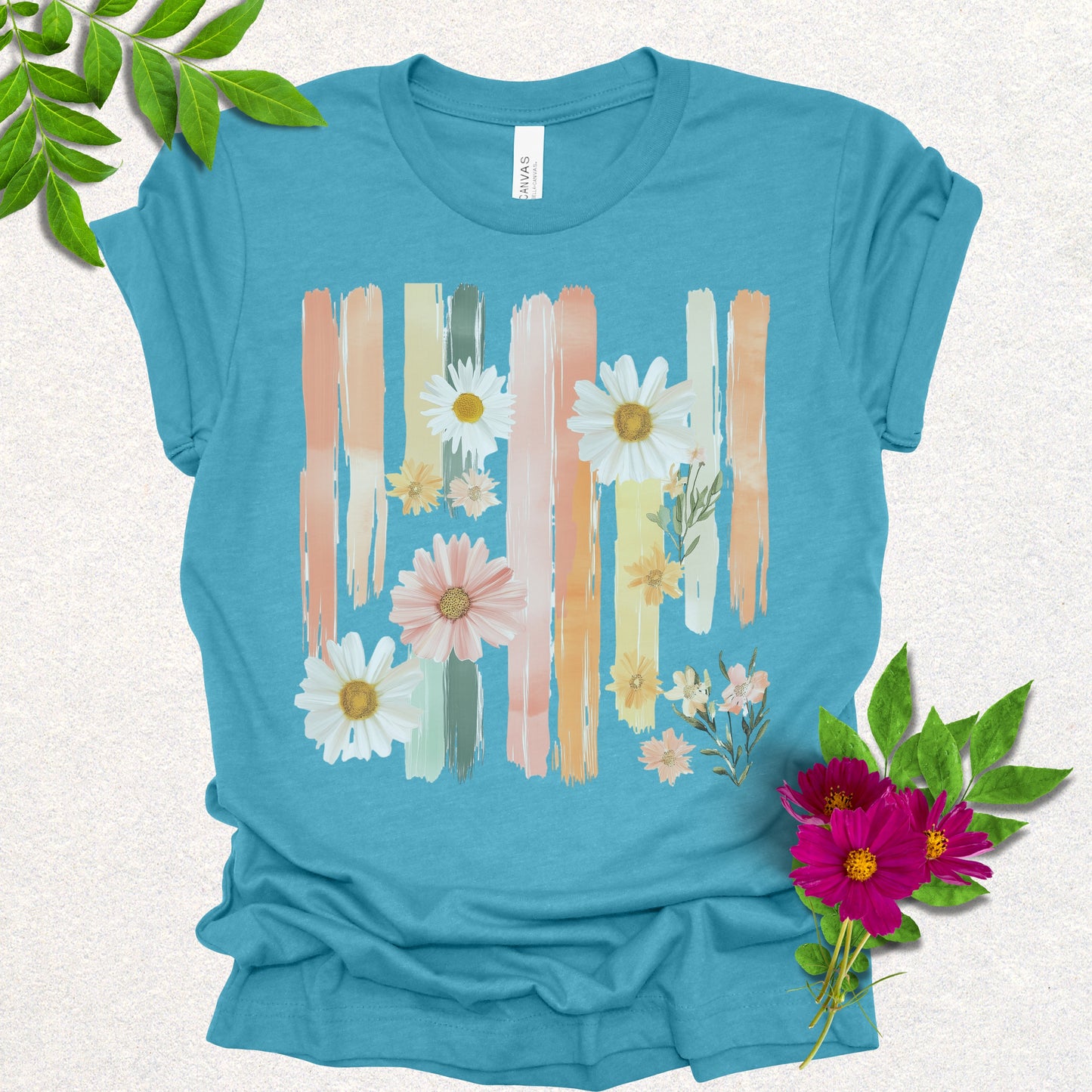 Pastel Bloom Brushstroke Tee