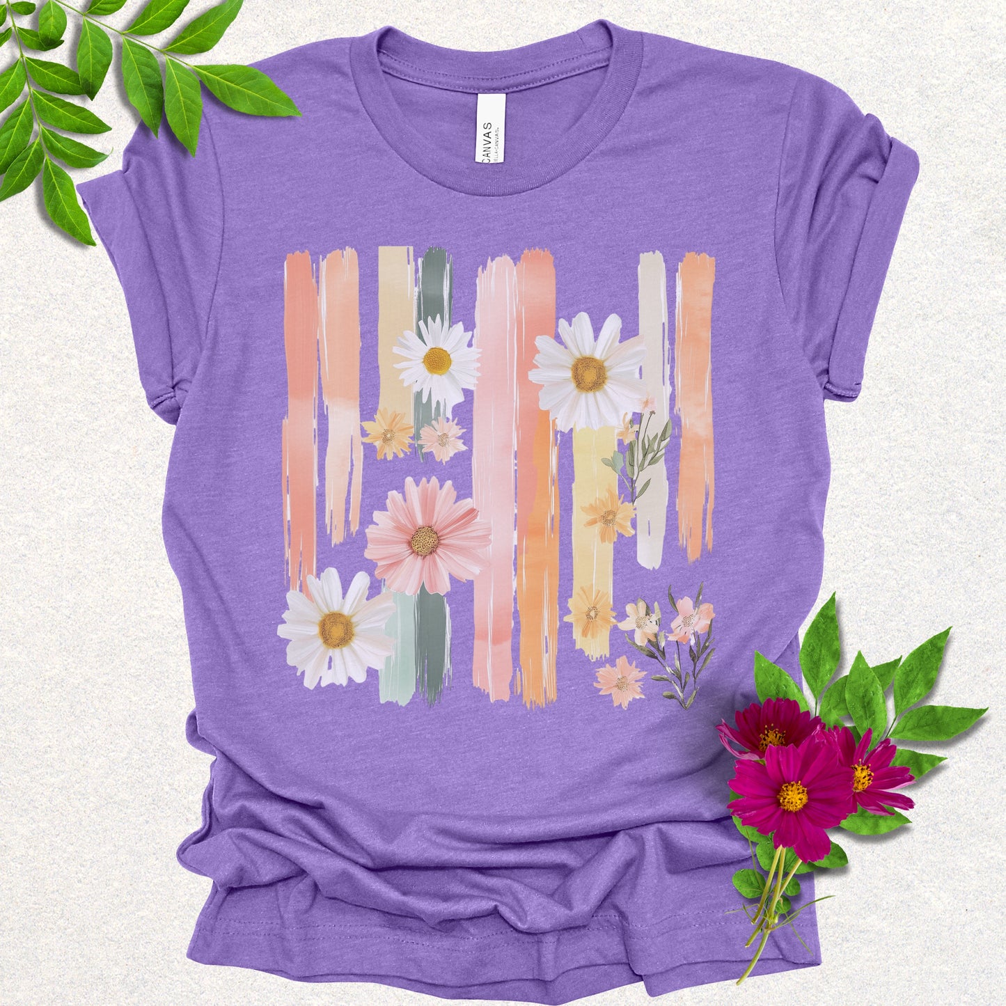 Pastel Bloom Brushstroke Tee