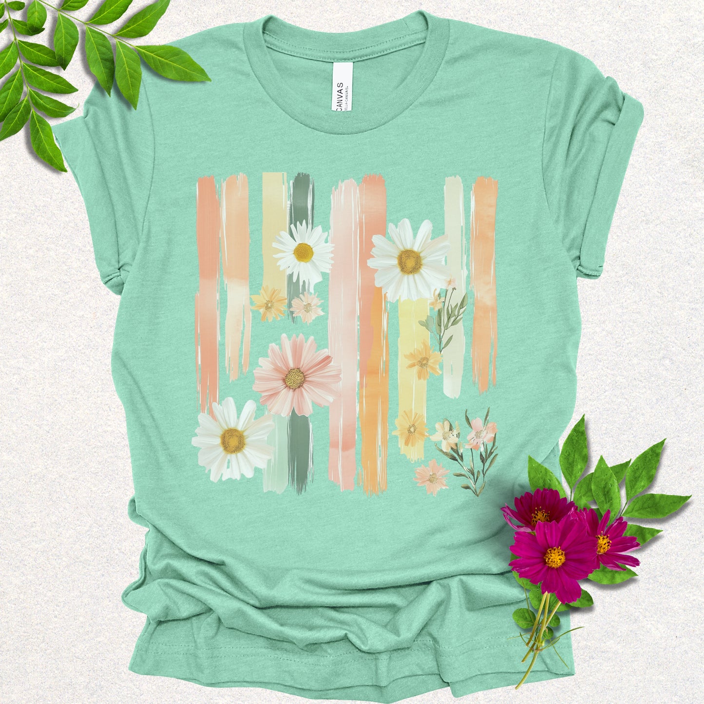 Pastel Bloom Brushstroke Tee