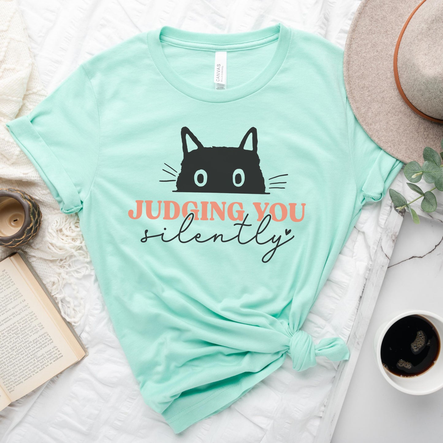 Judging You Silently Cat Tee