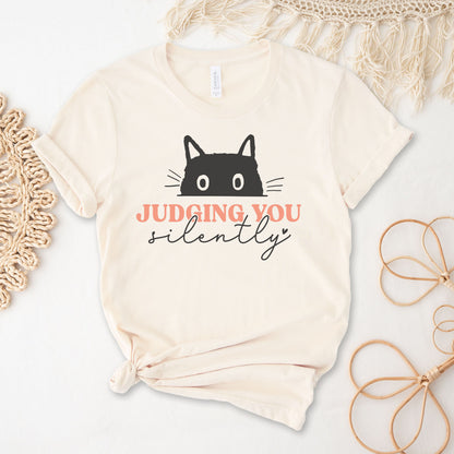 Judging You Silently Cat Tee
