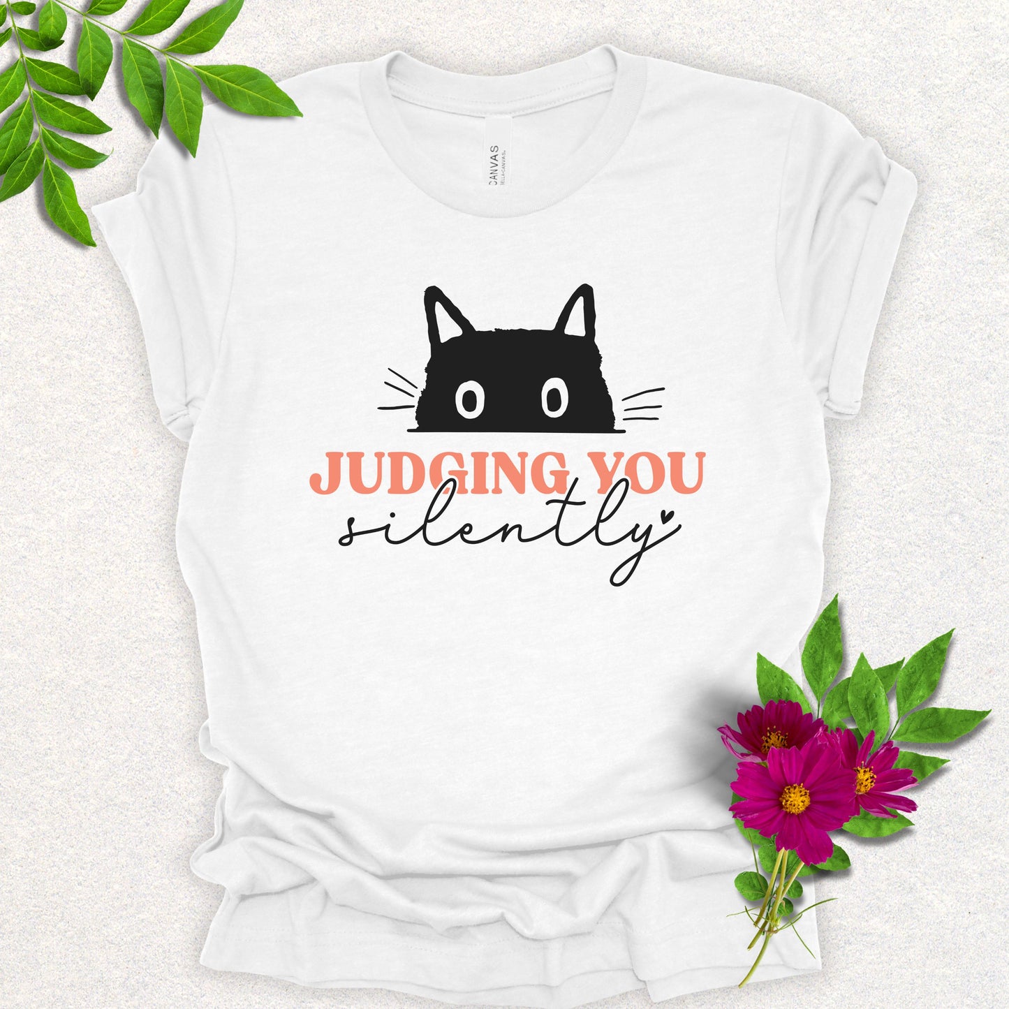 Judging You Silently Cat Tee