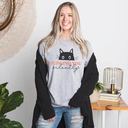 Judging You Silently Cat Tee