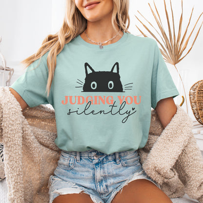 Judging You Silently Cat Tee