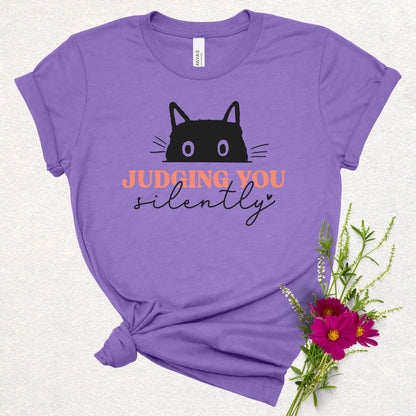 Judging You Silently Cat Tee