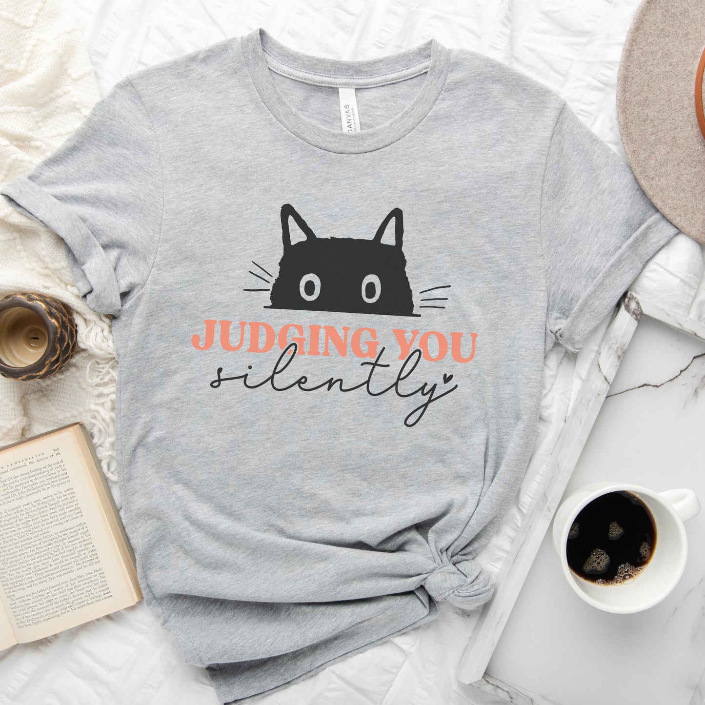 Judging You Silently Cat Tee