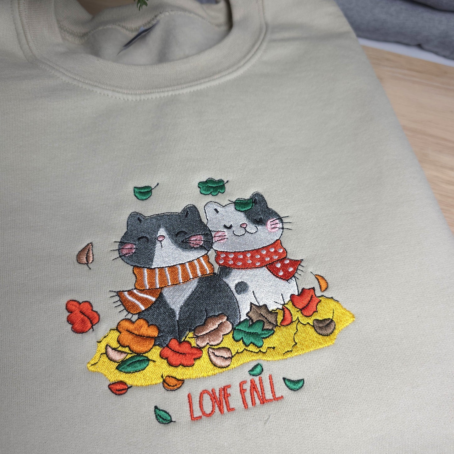 Embroidered Love Fall Sweatshirt
