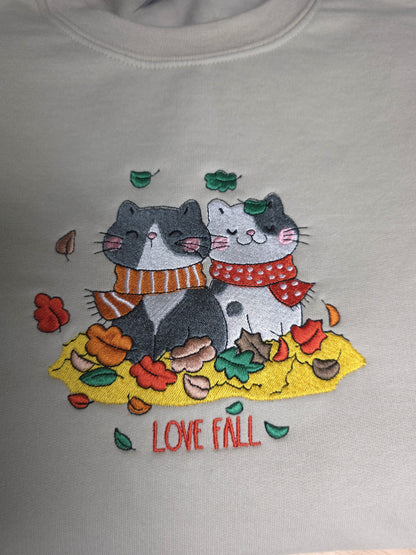 Embroidered Love Fall Sweatshirt