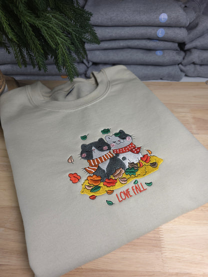 Embroidered Love Fall Sweatshirt
