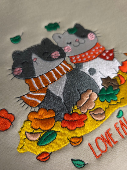 Embroidered Love Fall Sweatshirt