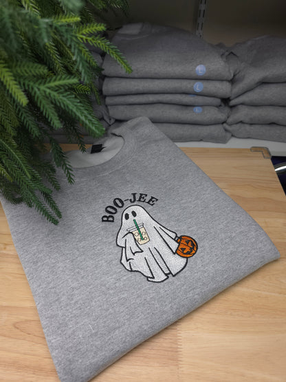 Embroidered BOO-JEE Ghost Sweatshirt