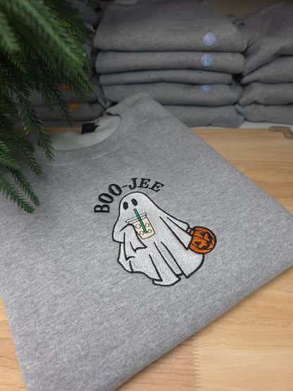 Embroidered BOO-JEE Ghost Sweatshirt