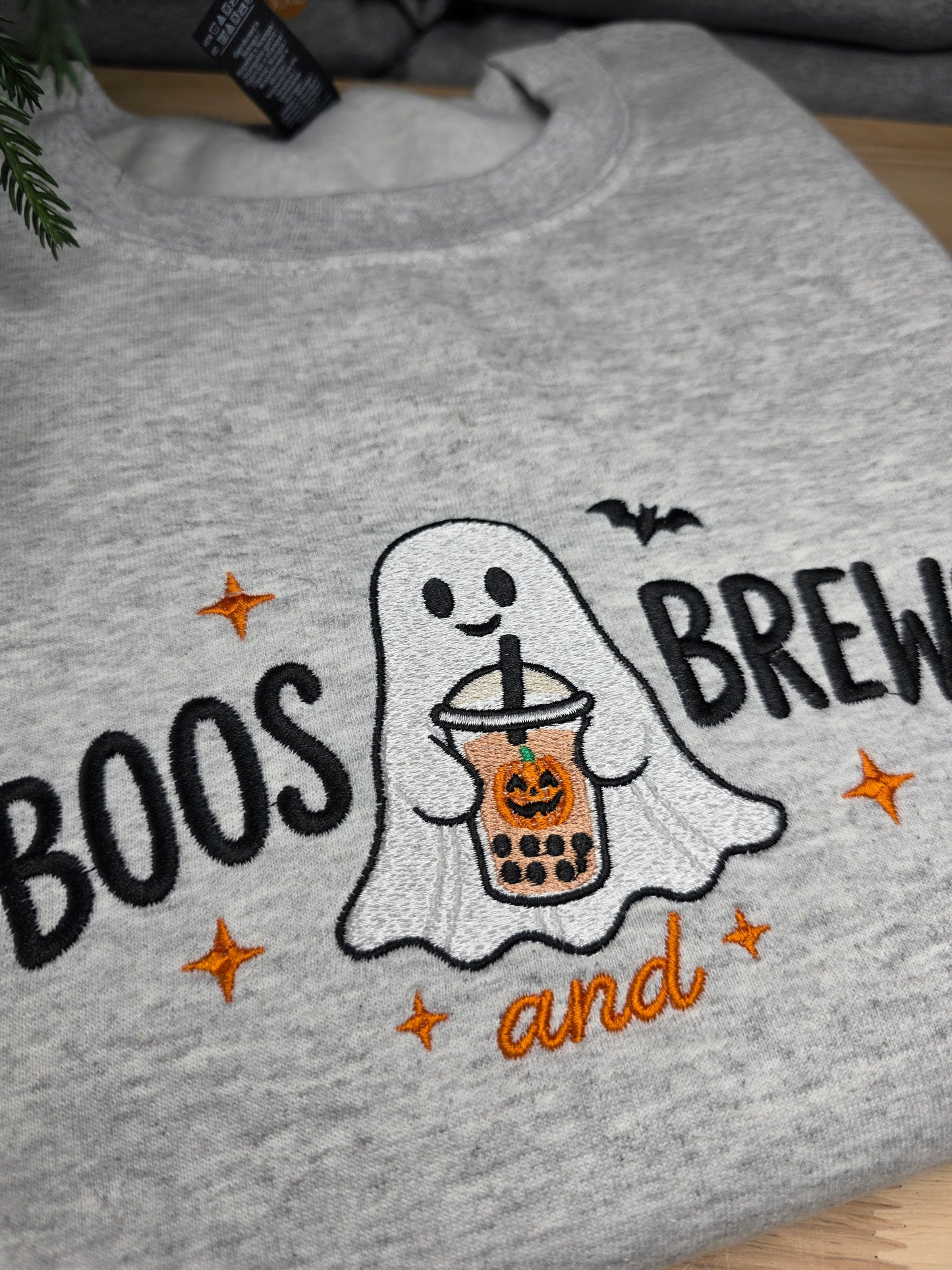 Embroidered Boos & Brews Sweatshirt