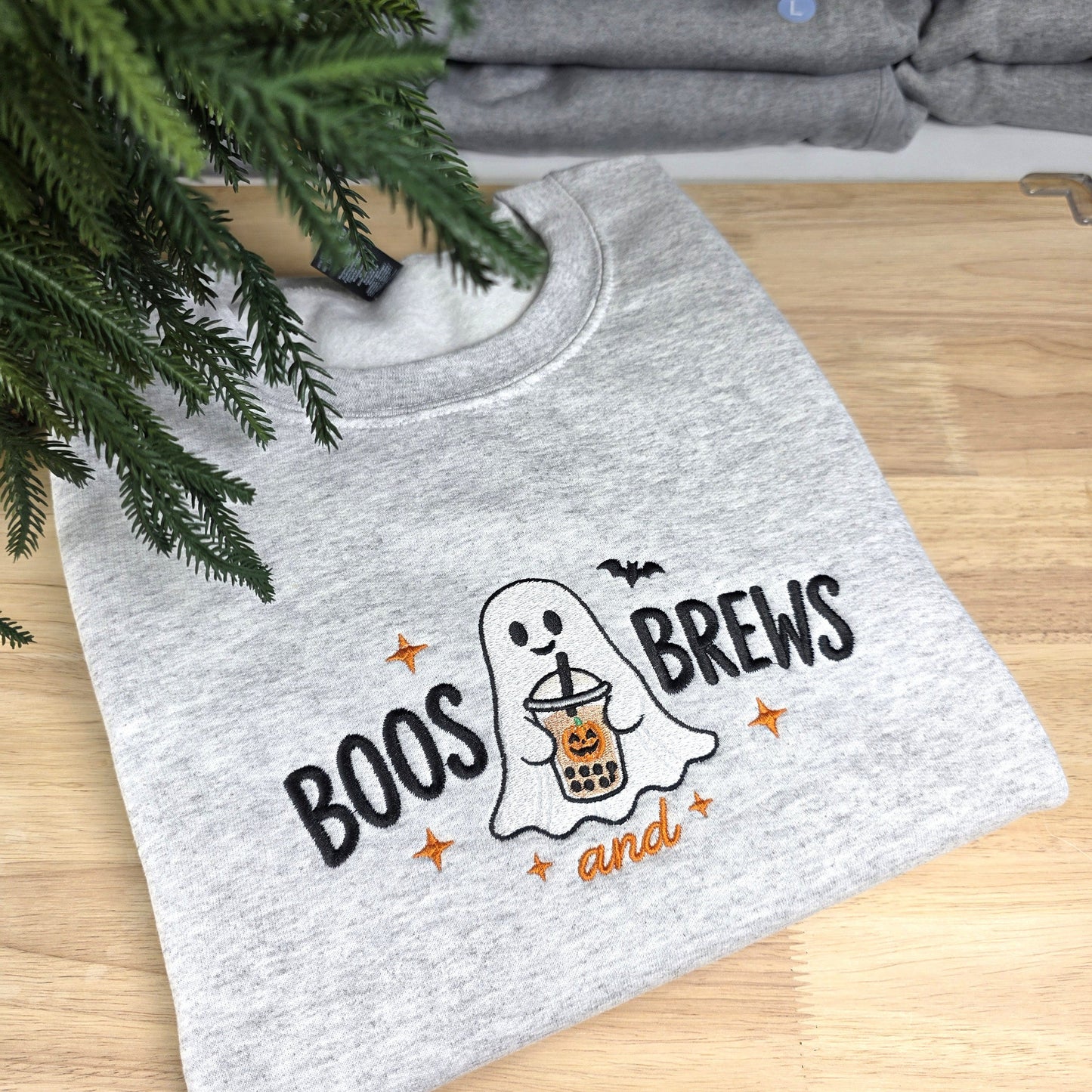 Embroidered Boos & Brews Sweatshirt