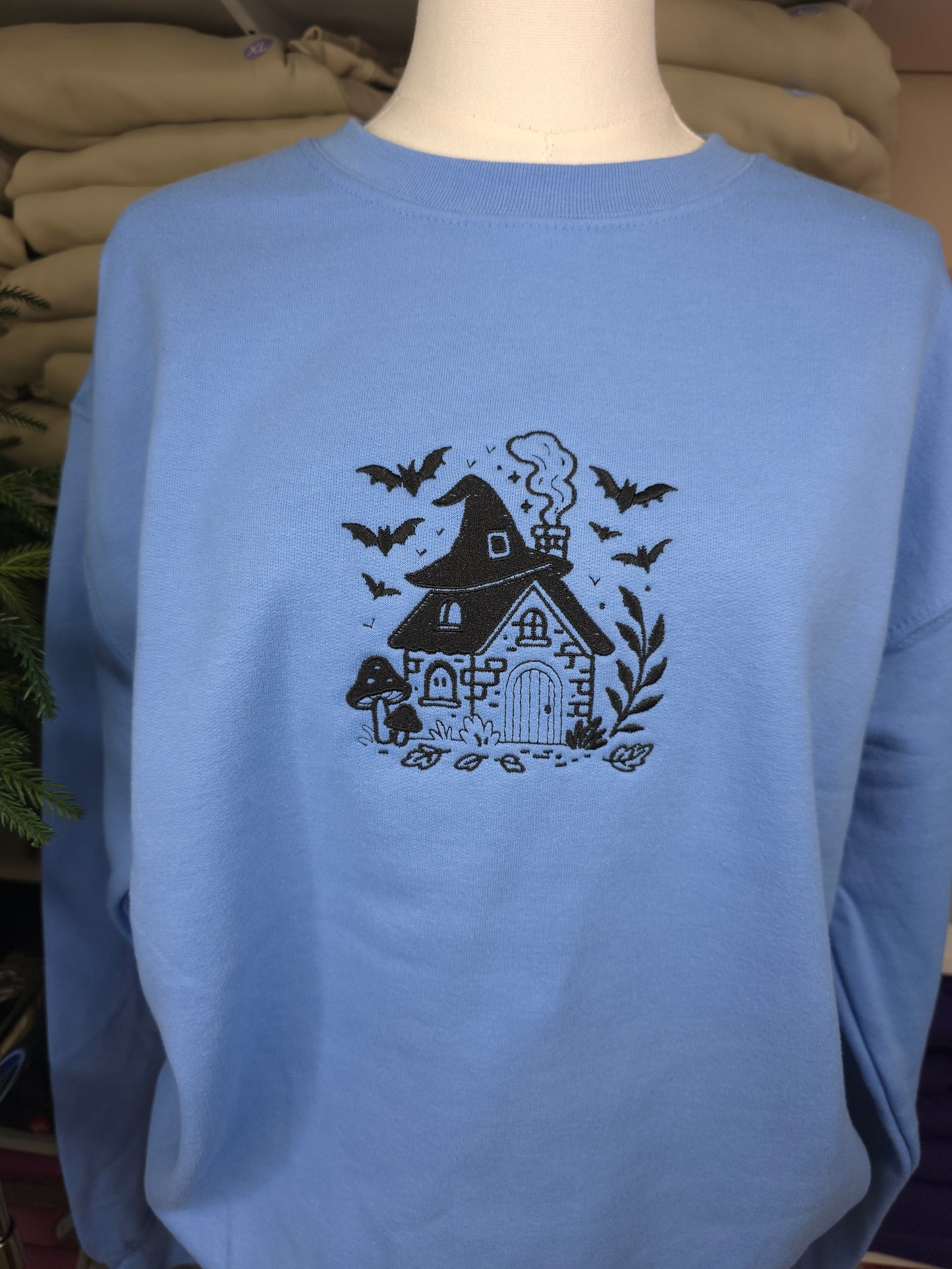 Embroidered Little Witches House Sweatshirt