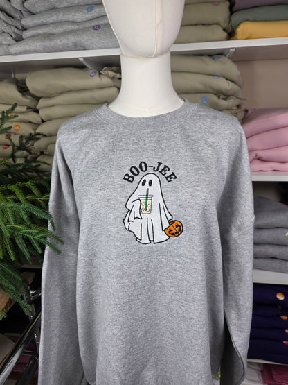 Embroidered BOO-JEE Ghost Sweatshirt