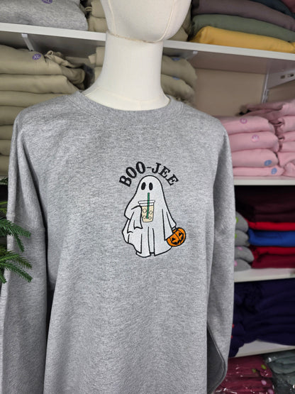 Embroidered BOO-JEE Ghost Sweatshirt