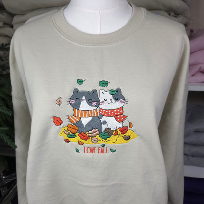 Embroidered Love Fall Sweatshirt