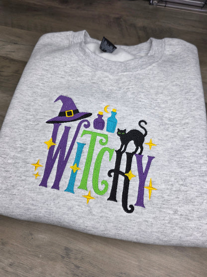 Embroidered Witchy Sweatshirt