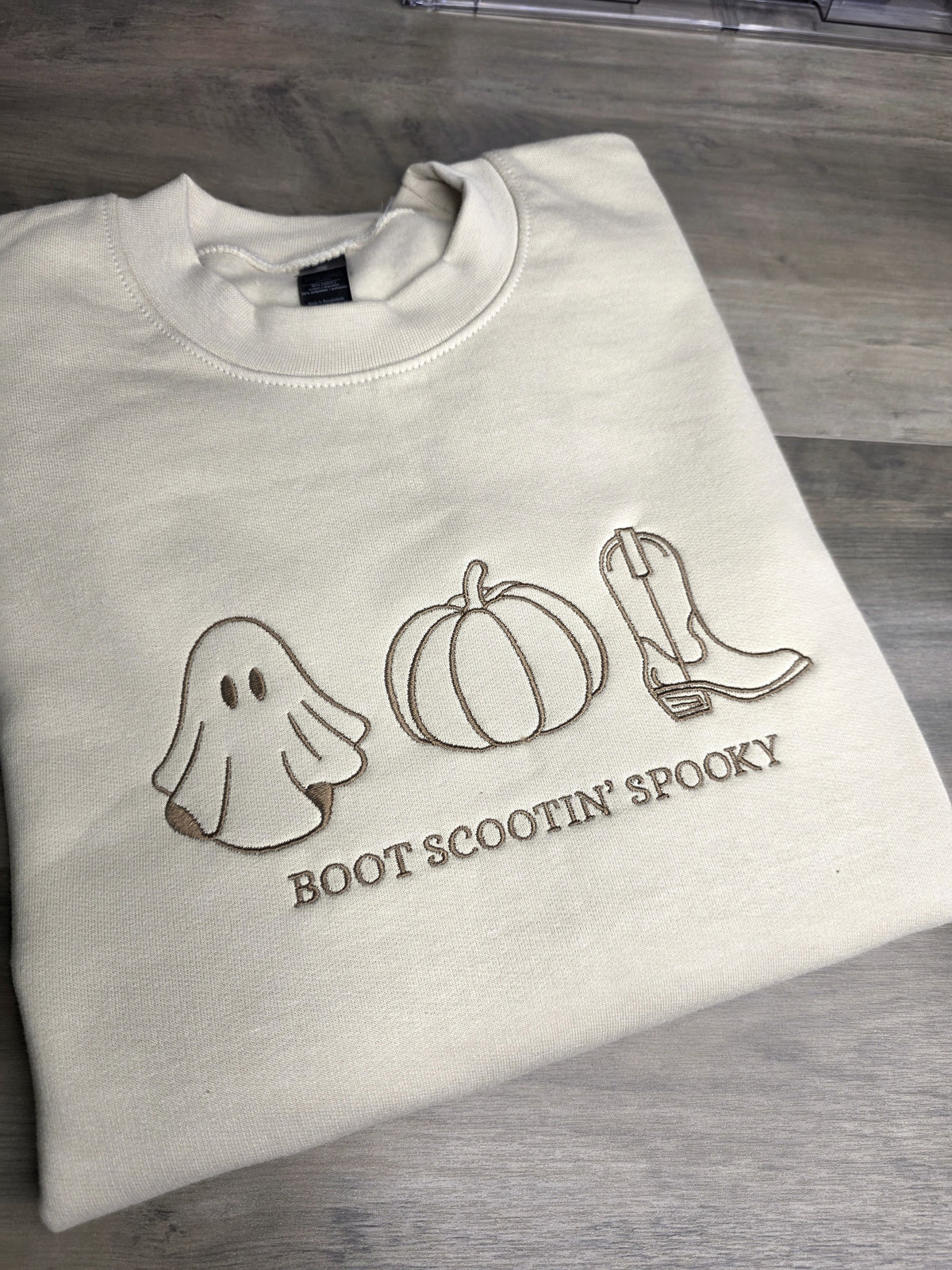 Embroidered Boot Scootin Spooky Sweatshirt
