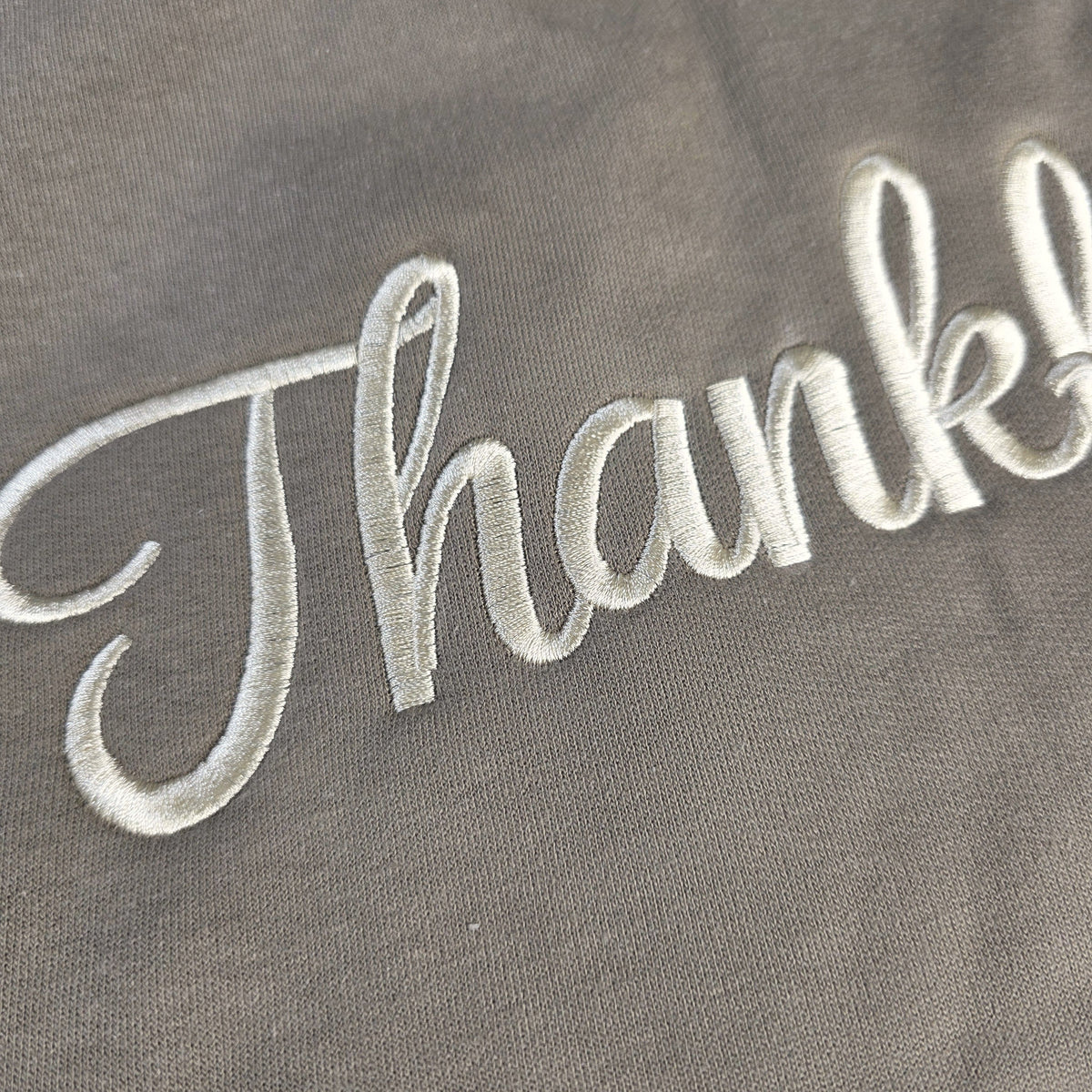 Embroidered Thankful Sweatshirt