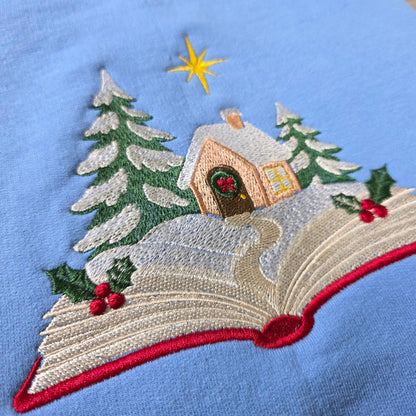 Embroidered Christmas Story Book Sweatshirt