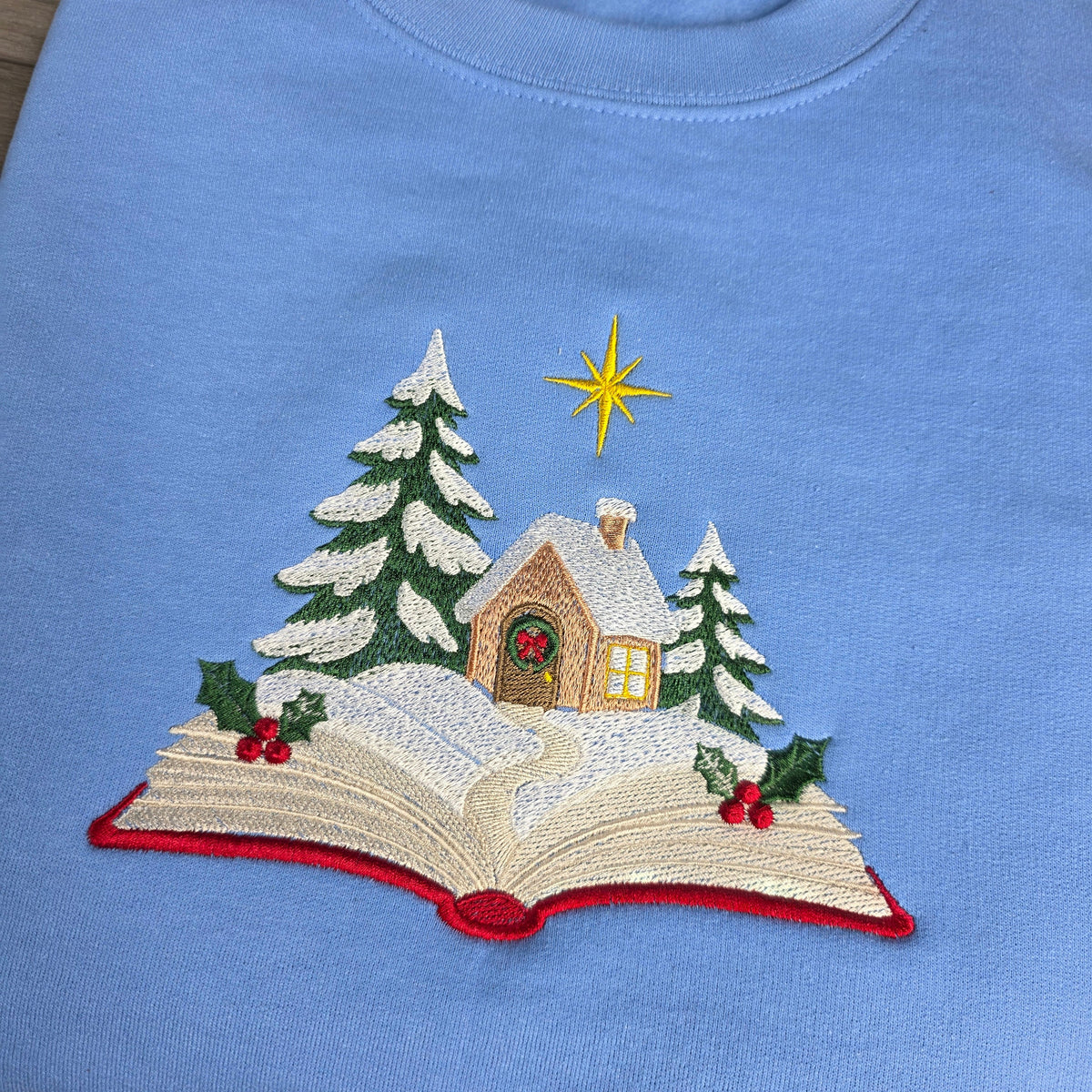 Embroidered Christmas Story Book Sweatshirt
