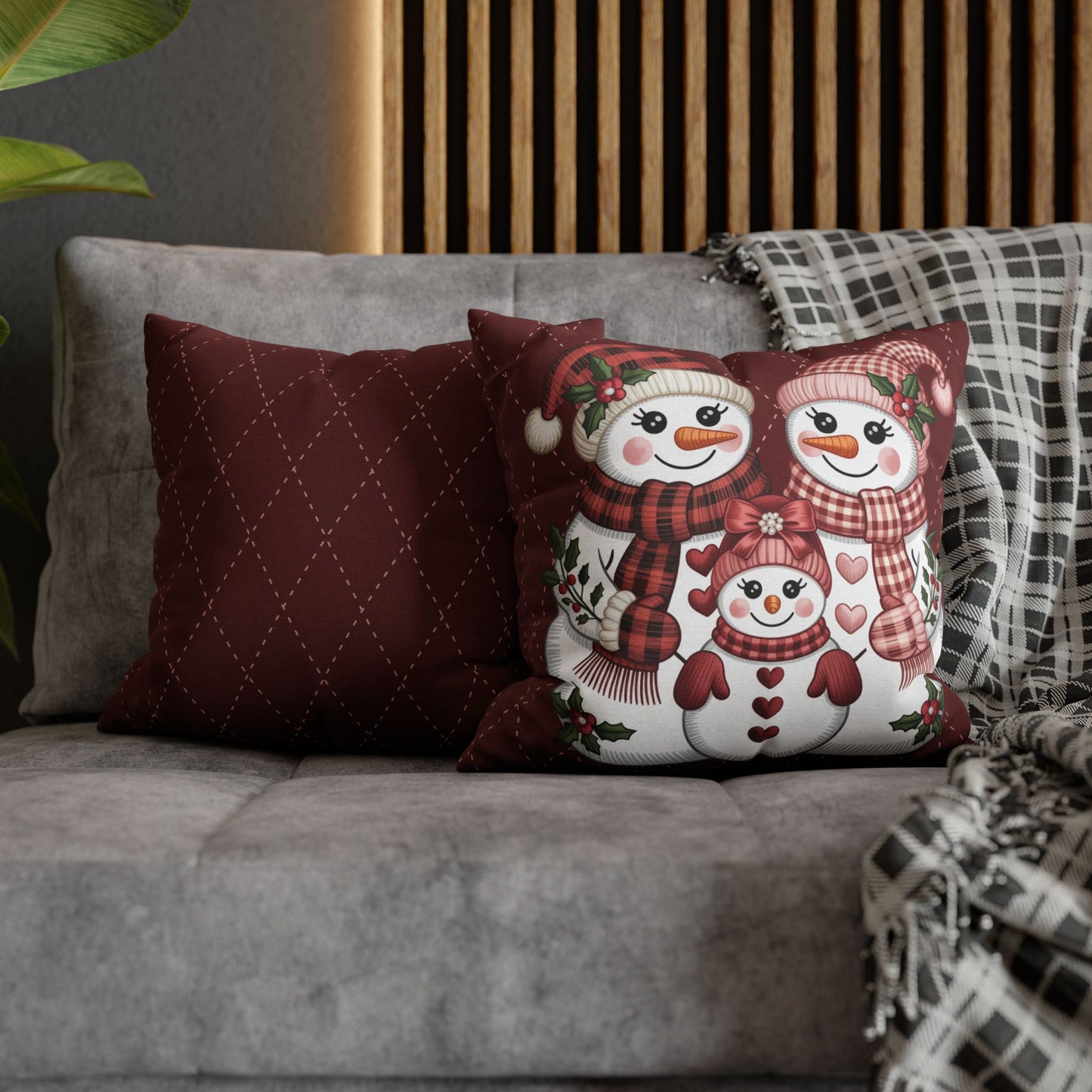 Festive Snowman Pillowcase