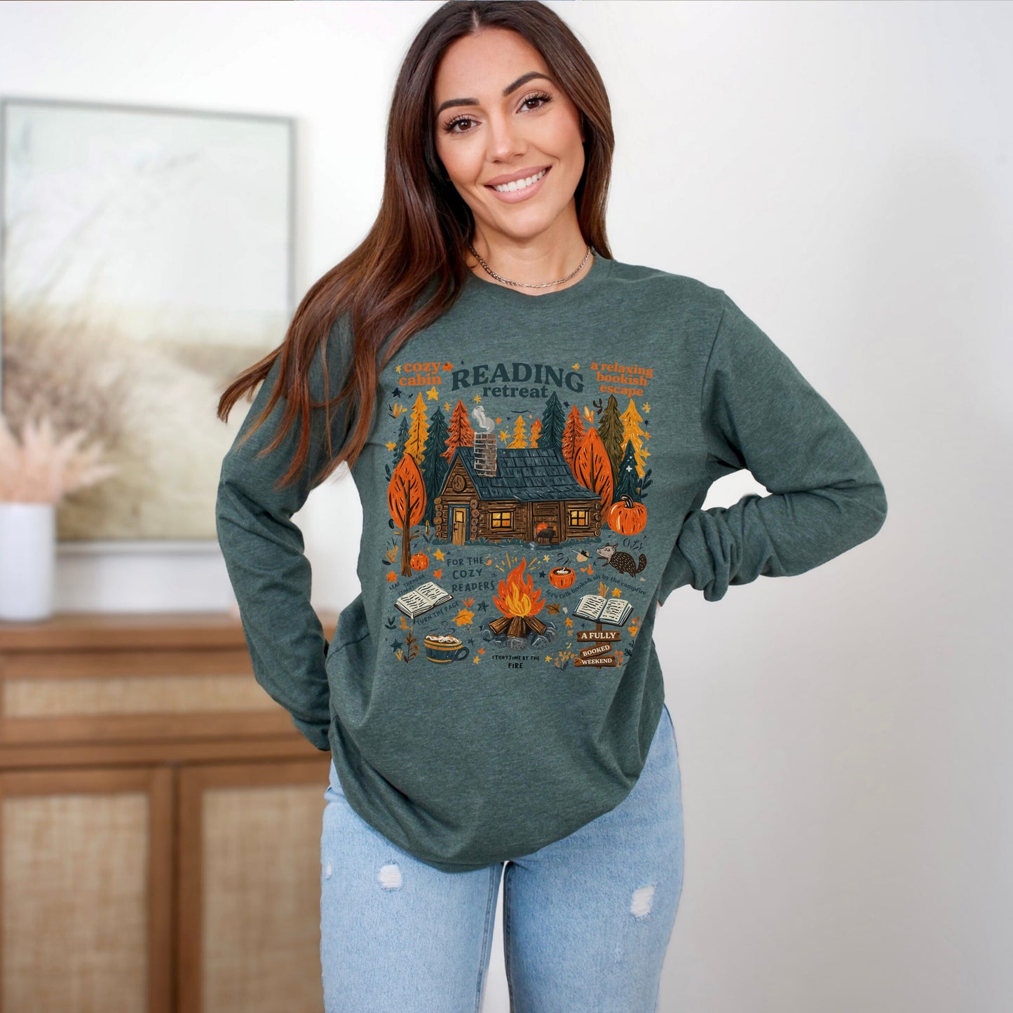 Reading Retreat Long Sleeve Shirt