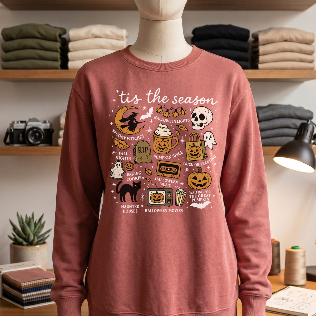 Tis The Season Spooky Vibes Sweatshirt