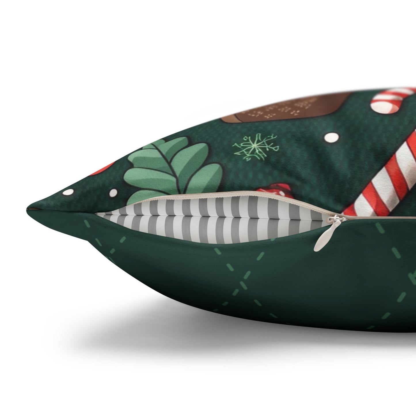 Holiday Hot Cocoa Faux Suede Pillowcase