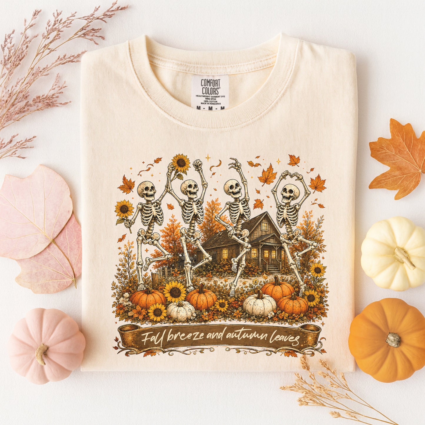 Fall Breeze & Autumn Leaves Tee