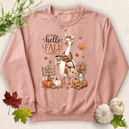 Hello Fall Mama Goose Sweatshirt