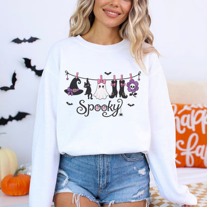 Spooky Laundry Line Sweatshirt