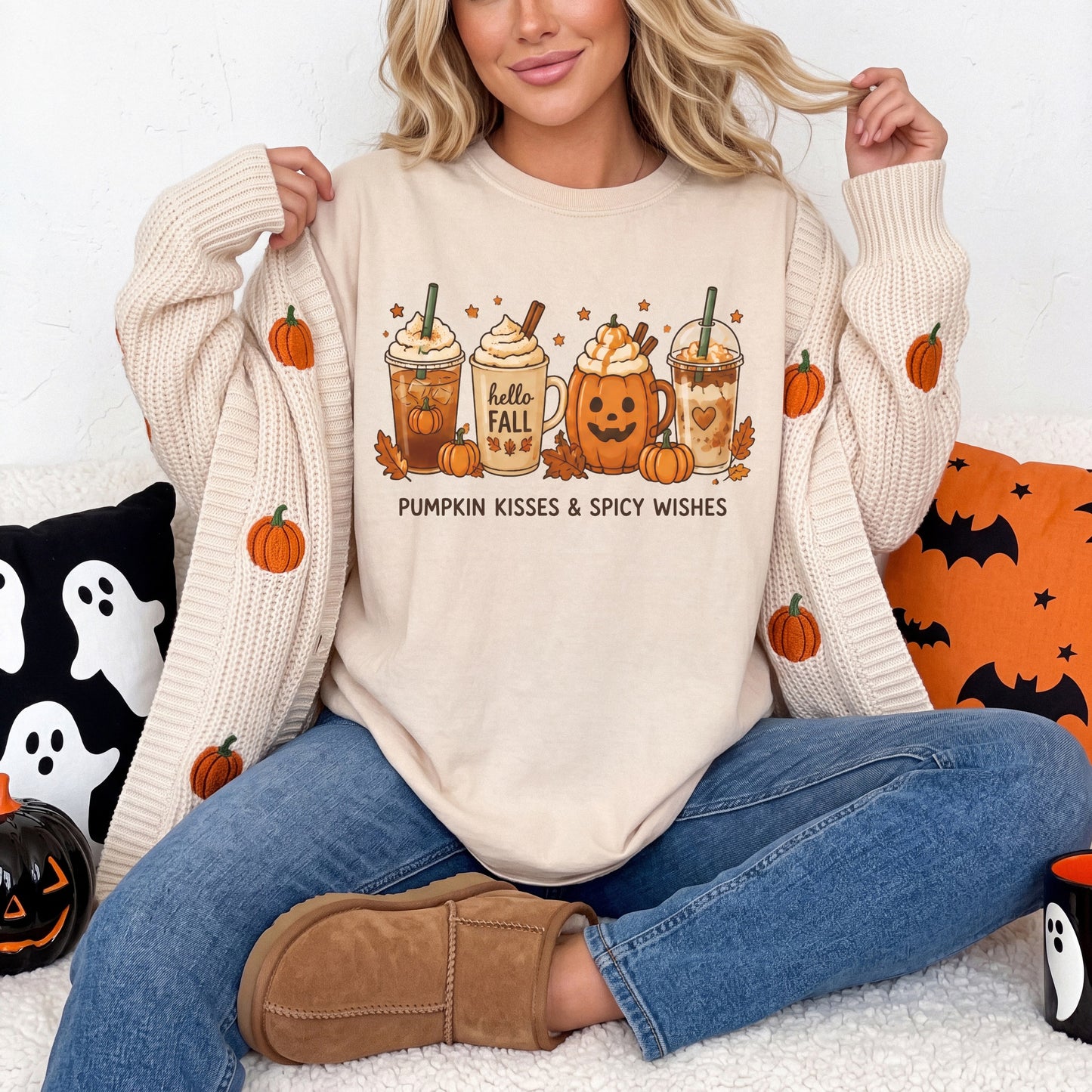 Pumpkin Kisses Sips Tee