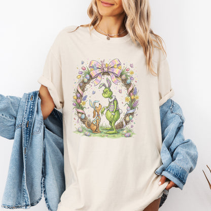 Spring Cuties Easter Wreath Tee