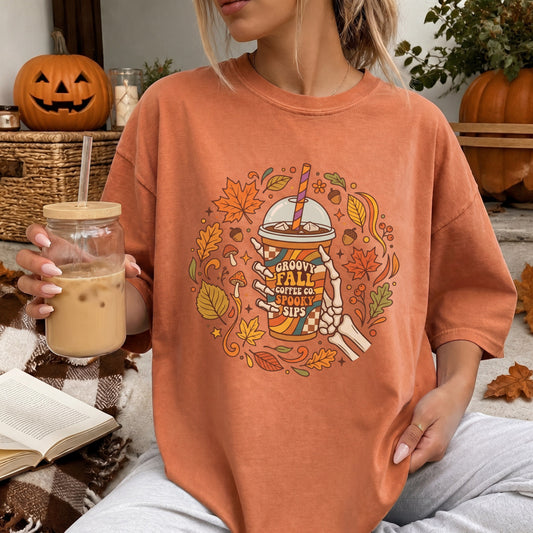 Spooky Fall Drink Tee
