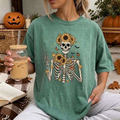 Sunflower Skeleton Tee