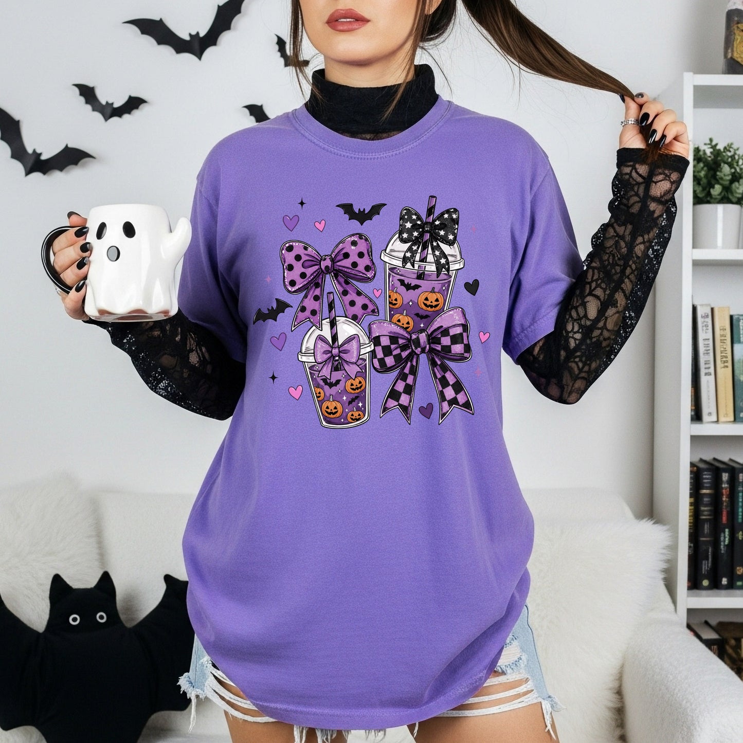 Pretty Little Pumpkin Sips Tea