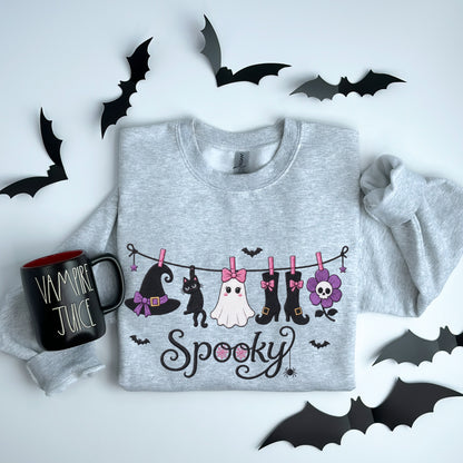 Spooky Laundry Line Sweatshirt