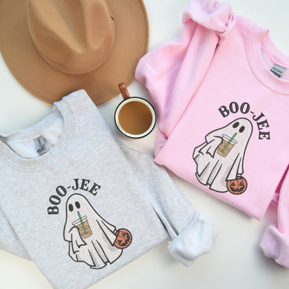 Embroidered BOO-JEE Ghost Sweatshirt