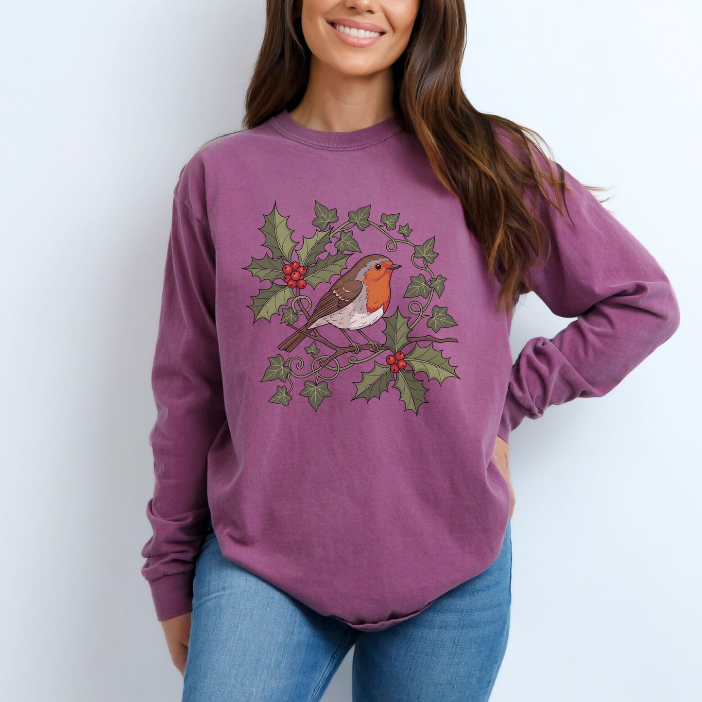 Robin’s Winter Song Long Sleeve Shirt