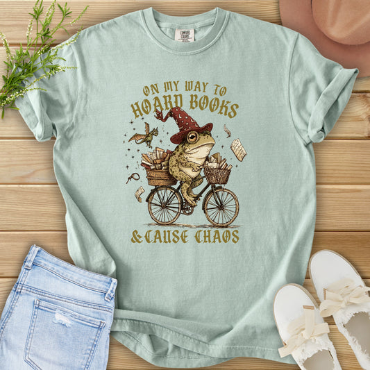 On My Way To Hoard Books Tee