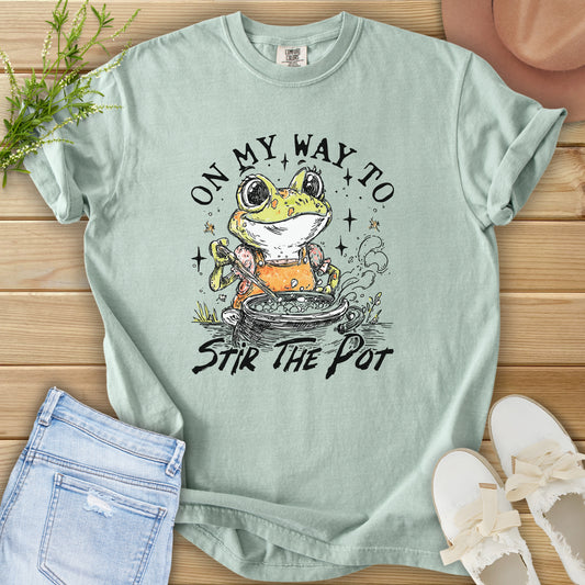 On My Way Frog Tee